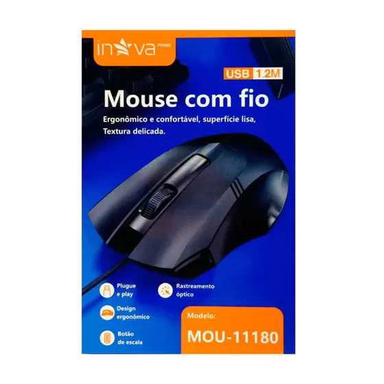 MOUSE COM FIO INOVA MOU-11180